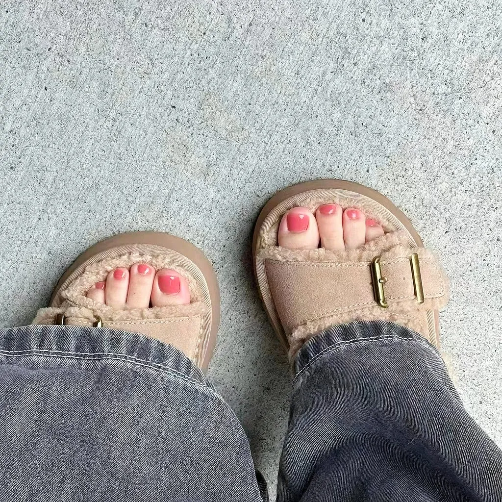 Soft pink gel pedicure — L2 Nail Salon Mountain View